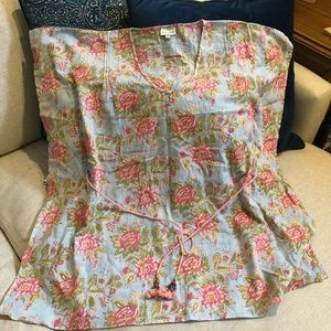 Anokhi Floral Print Cotton Blouse